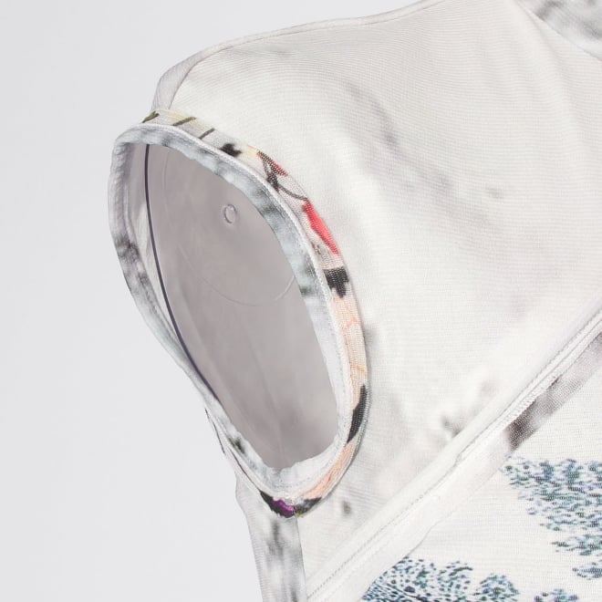 【COMING SOON】Dali marble flower print net ブラウス 詳細画像 白系マルチ 5