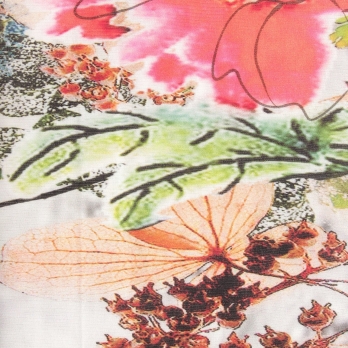 Dali marble flower print net ブラウス 詳細画像