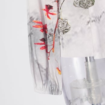 【COMING SOON】Dali marble flower print net ブラウス 詳細画像