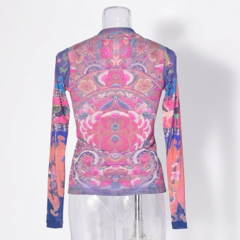 【COMING SOON】Baby carrier print net ブラウス 詳細画像