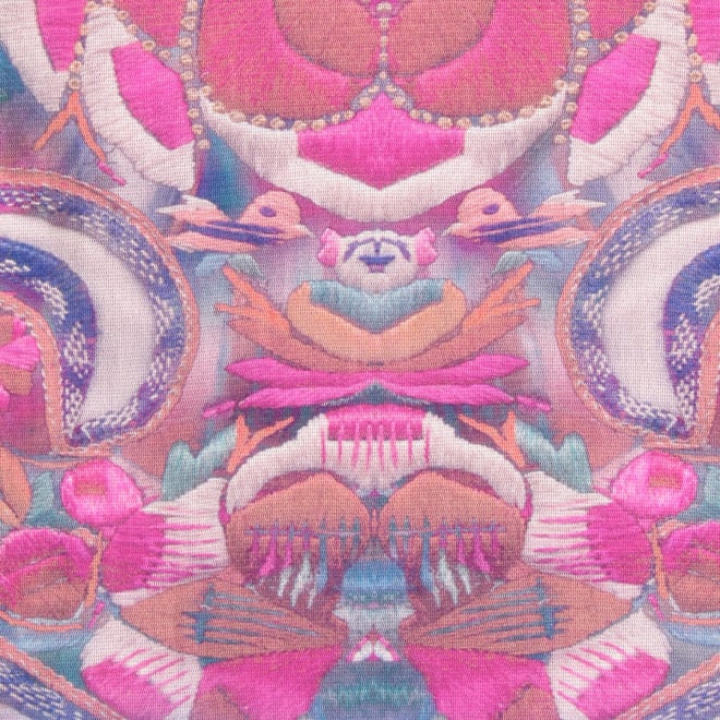 【COMING SOON】Baby carrier print net ブラウス 詳細画像 ブルー系マルチ 6