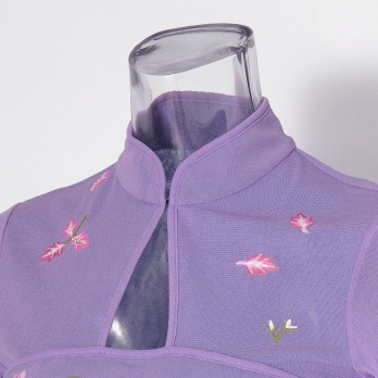 Yunnan flower embroidery with net ブラウス 詳細画像