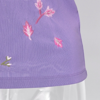 Yunnan flower embroidery with net ブラウス 詳細画像