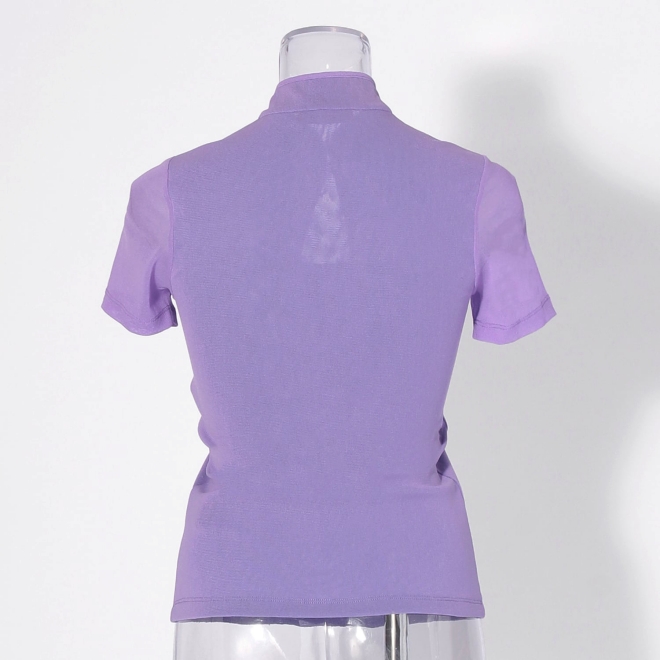 【COMING SOON】Yunnan flower embroidery with net ブラウス 詳細画像 パープル 3