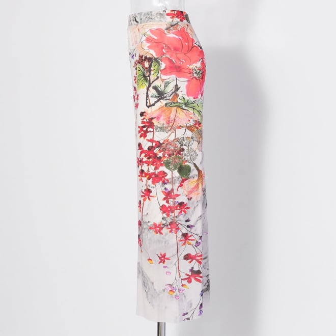 【COMING SOON】Dali marble flower print net スカート 詳細画像 白系マルチ 2