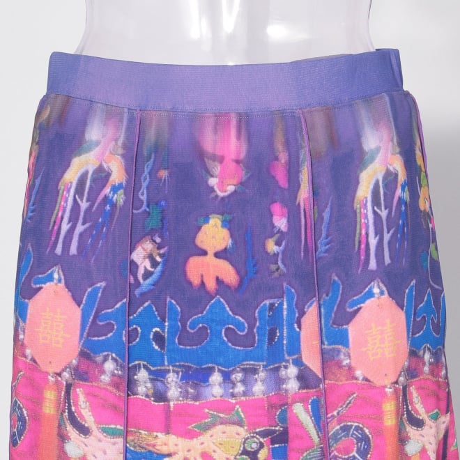 【COMING SOON】Baby carrier print net スカート 詳細画像 ブルー系マルチ 4