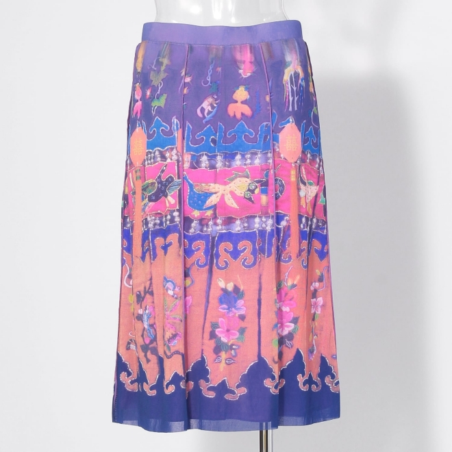 Baby carrier print net スカート 詳細画像 ブルー系マルチ 7