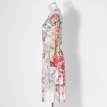 【COMING SOON】Dali marble flower print net ドレス 詳細画像