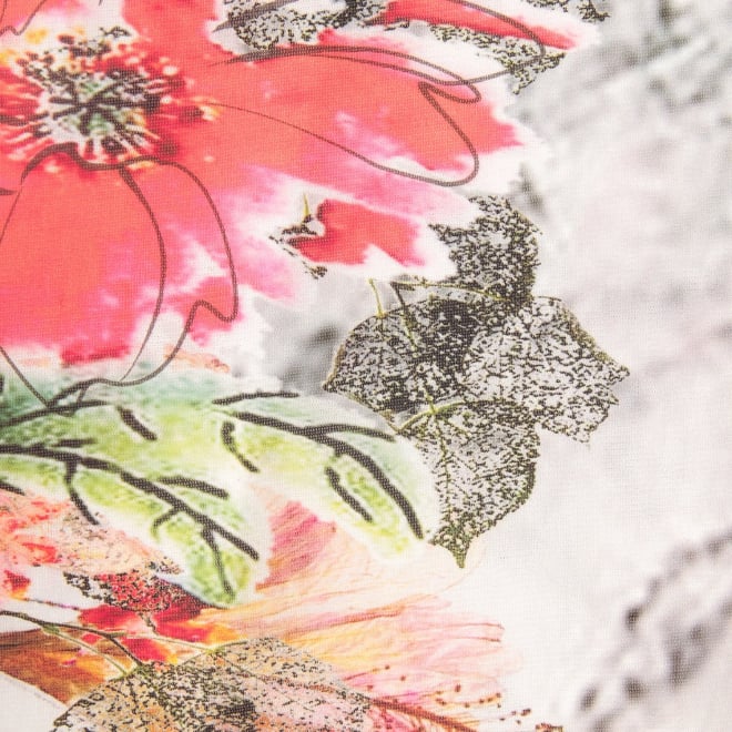 【COMING SOON】Dali marble flower print net ドレス 詳細画像 白系マルチ 6