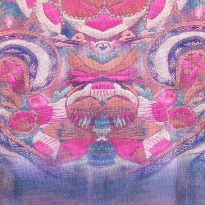 Baby carrier print net ドレス 詳細画像 ブルー系マルチ 10