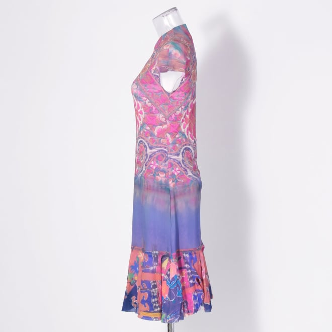 【COMING SOON】Baby carrier print net ドレス 詳細画像 ブルー系マルチ 2