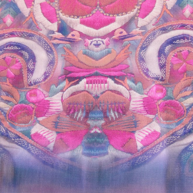 【COMING SOON】Baby carrier print net ドレス 詳細画像 ブルー系マルチ 6