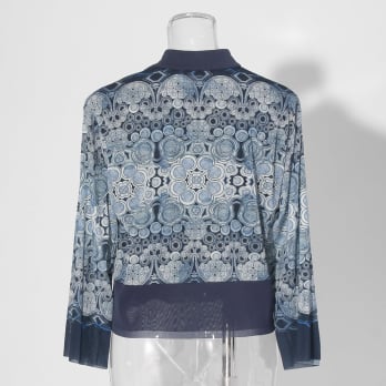 【COMING SOON】Miao circle print on net ブラウス 詳細画像