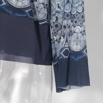 【COMING SOON】Miao circle print on net ブラウス 詳細画像