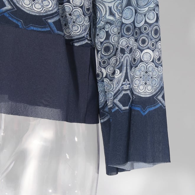 【COMING SOON】Miao circle print on net ブラウス 詳細画像 ブルー系マルチ 5