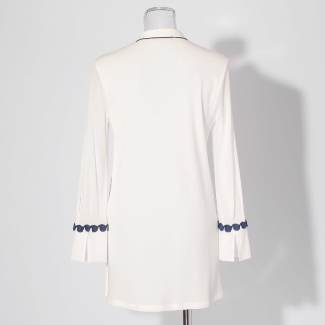 【COMING SOON】Solid net w/miao circle lace ブラウス 詳細画像 ホワイト 3