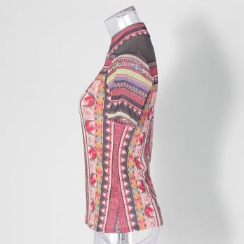 【COMING SOON】Yunnan carpet print on net ブラウス 詳細画像