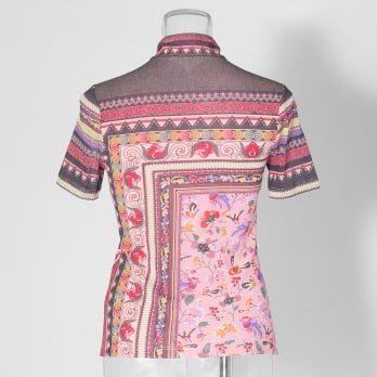 【COMING SOON】Yunnan carpet print on net ブラウス 詳細画像