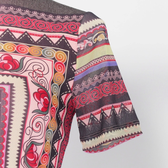 【COMING SOON】Yunnan carpet print on net ブラウス 詳細画像 ピンク系マルチ 5