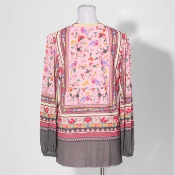 【COMING SOON】Yunnan carpet print on net ブラウス 詳細画像