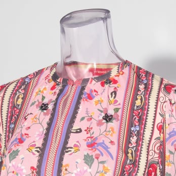 【COMING SOON】Yunnan carpet print on net ブラウス 詳細画像