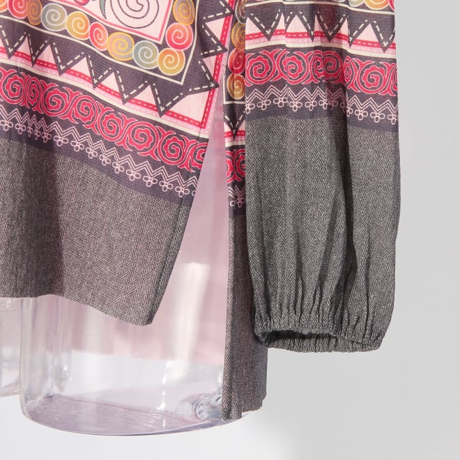 【COMING SOON】Yunnan carpet print on net ブラウス 詳細画像 ピンク系マルチ 5