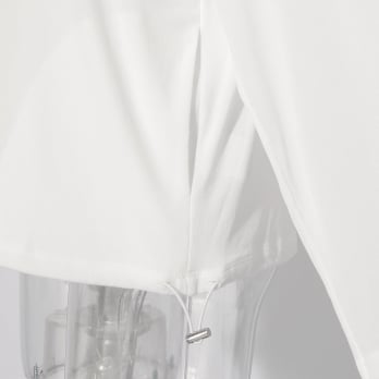 Solid net w/stitching details ブラウス 詳細画像