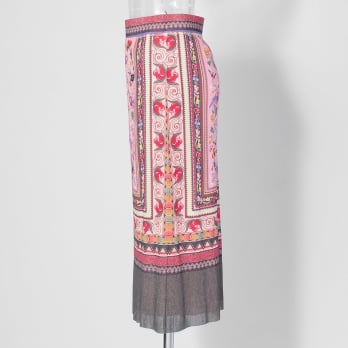 【COMING SOON】Yunnan carpet print on net スカート 詳細画像