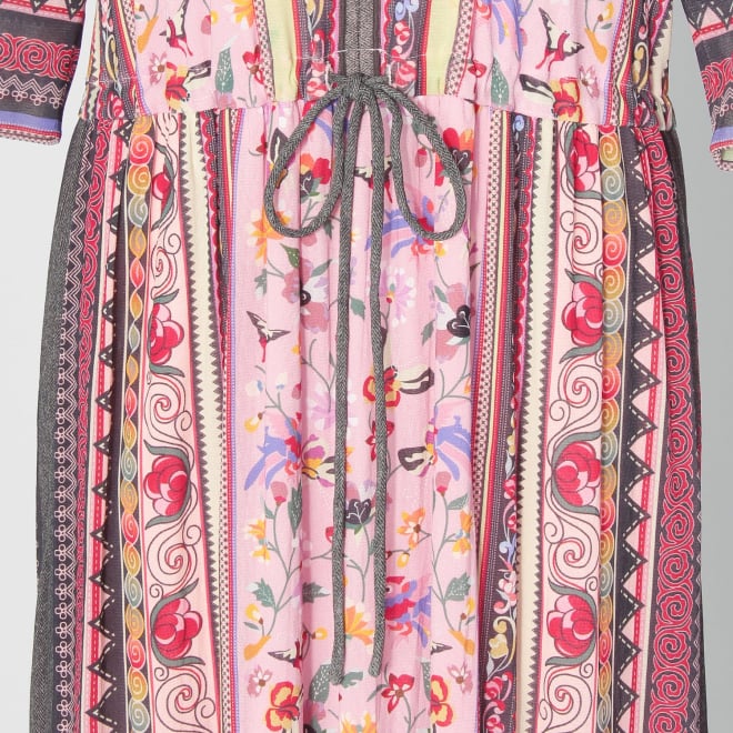 【COMING SOON】Yunnan carpet print on net ドレス 詳細画像 ピンク系マルチ 5