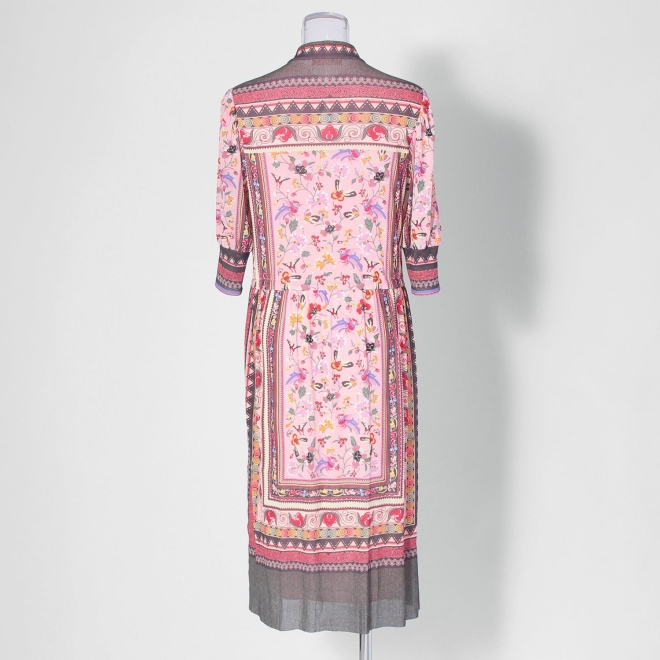 Yunnan carpet print on net ドレス 詳細画像 ピンク系マルチ 7