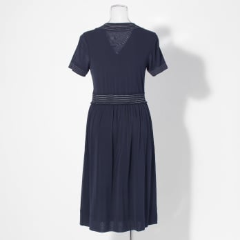 【COMING SOON】Solid net w/stitching details ドレス 詳細画像