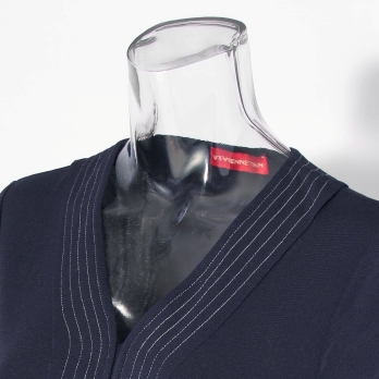 【COMING SOON】Solid net w/stitching details ドレス 詳細画像