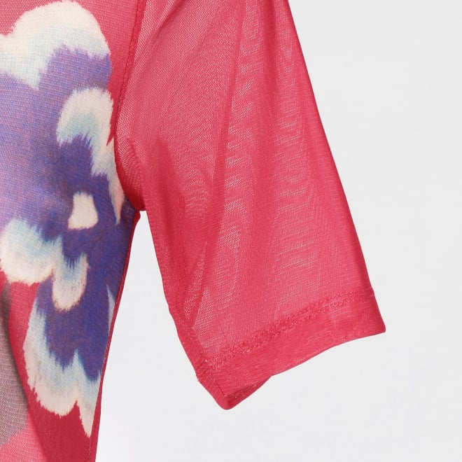 Orchid floral art netting ブラウス 詳細画像 赤系マルチ 5