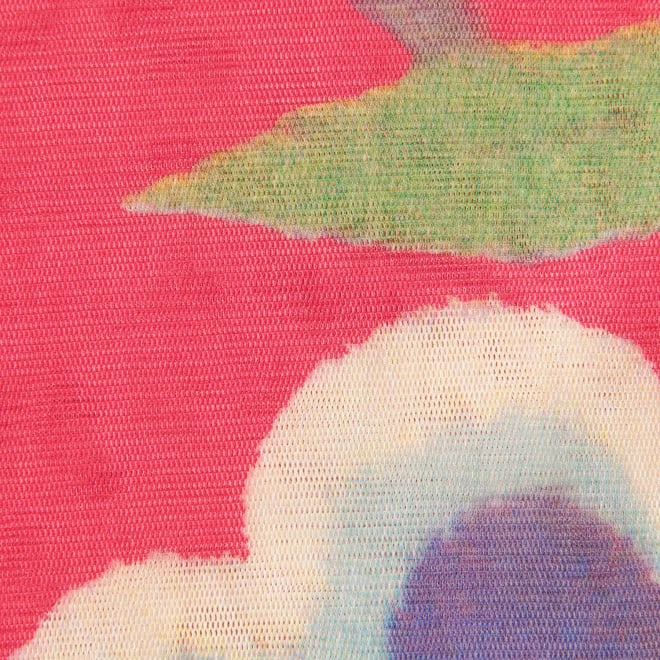 Orchid floral art netting ブラウス 詳細画像 赤系マルチ 6