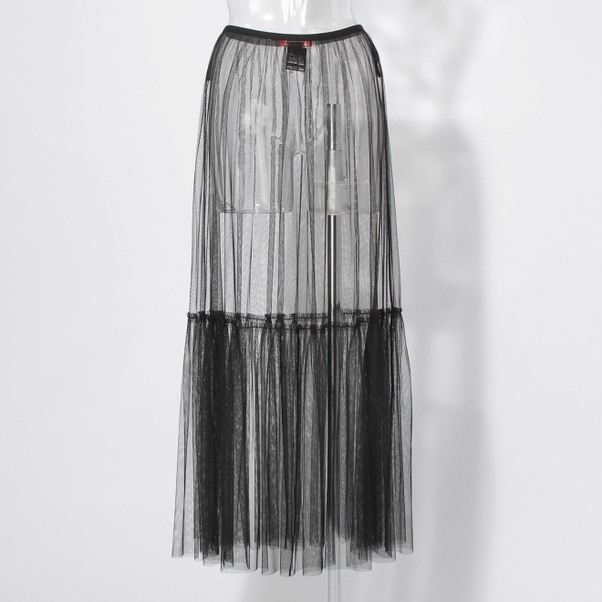Sheer rigit net スカート 詳細画像 ブラック 3