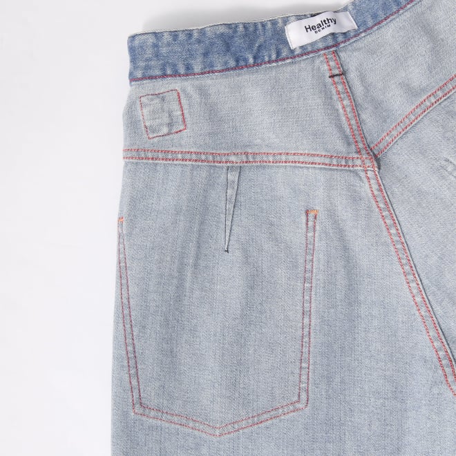 【COMING SOON】〈Healthy DENIM〉&times;〈RDG〉【Rigel】Vintage wide denim パンツ 詳細画像 ライトブルー 6