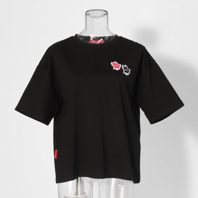 【COMING SOON】〈RDG〉ダブルワッペンTシャツ 詳細画像 ブラック 1