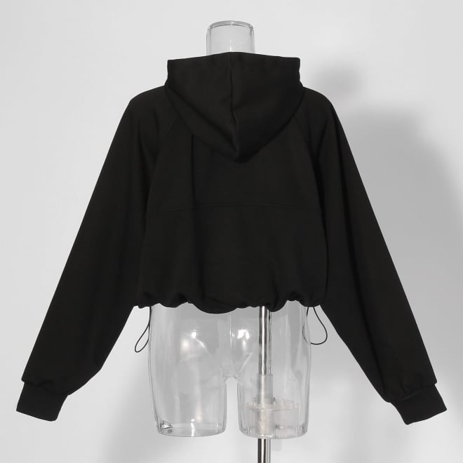 【COMING SOON】〈RDG〉ショートジップパーカー 詳細画像 ブラック 3