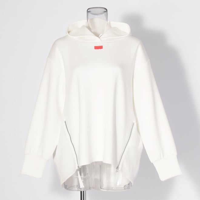 【COMING SOON】〈RDG〉シルキーダンボールコクーンパーカー 詳細画像 ホワイト 1