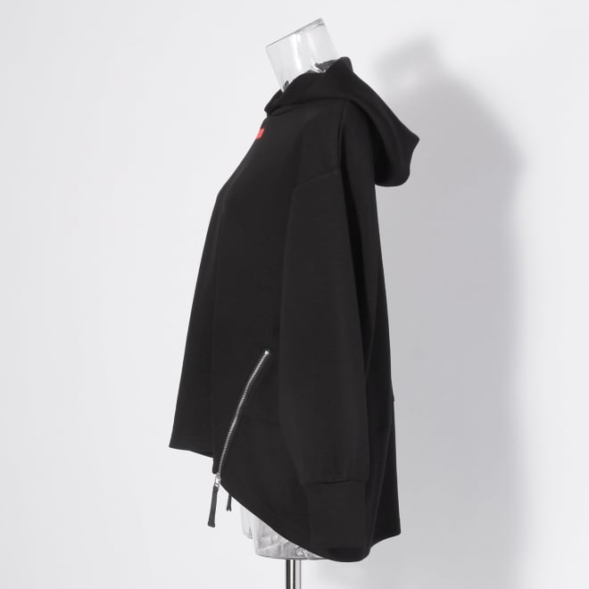 【COMING SOON】〈RDG〉シルキーダンボールコクーンパーカー 詳細画像 ブラック 2