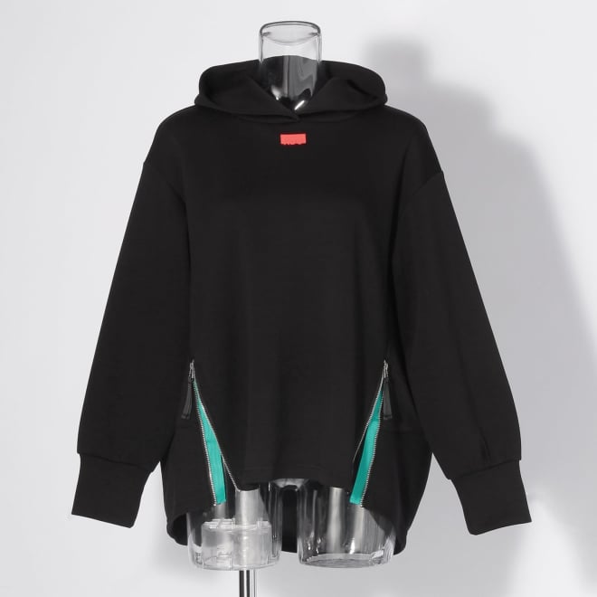 【COMING SOON】〈RDG〉シルキーダンボールコクーンパーカー 詳細画像 ブラック 4