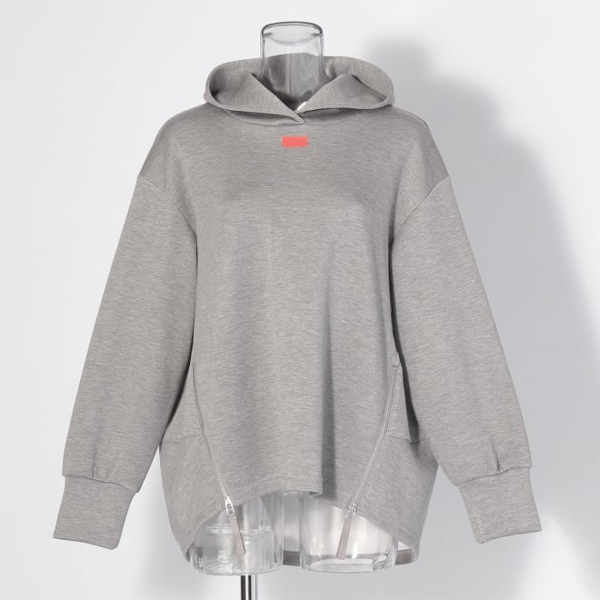 【COMING SOON】〈RDG〉シルキーダンボールコクーンパーカー 詳細画像 ライトグレー 1