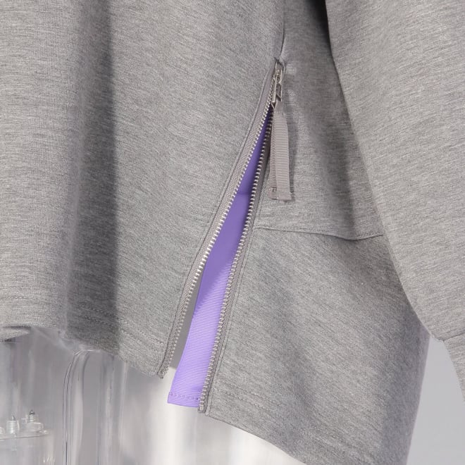 【COMING SOON】〈RDG〉シルキーダンボールコクーンパーカー 詳細画像 ライトグレー 2