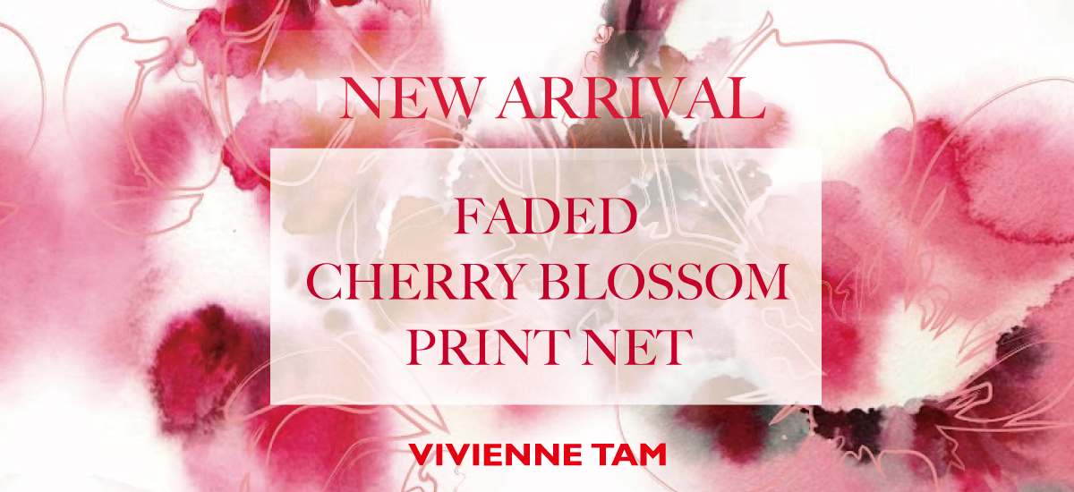 FADED CHERRY BLOSSOM PRINT NET